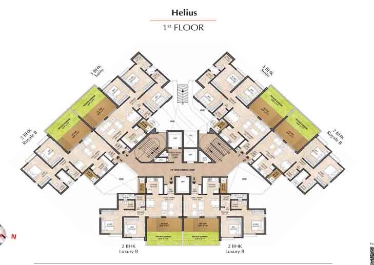 Floor Plan Joyville Helius Hinjawadi