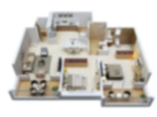 2 BHK Unit Plan
