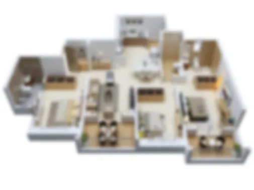 3 BHK Unit Plan